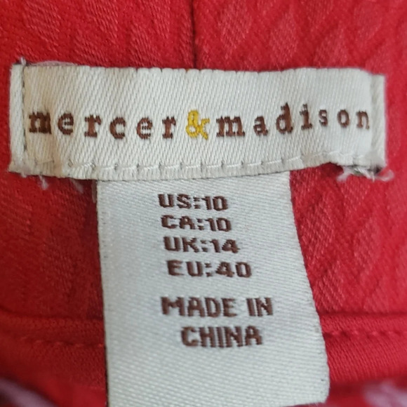 Mercer & Madison Red Textured Leggings - Picture 13 of 14